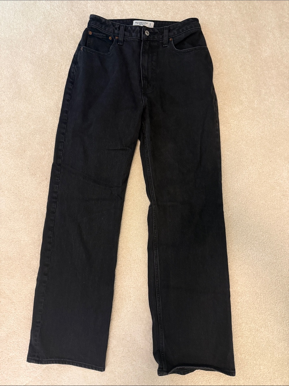 Abercrombie & Fitch Women’s Black Jeans - Curve Love Size 4